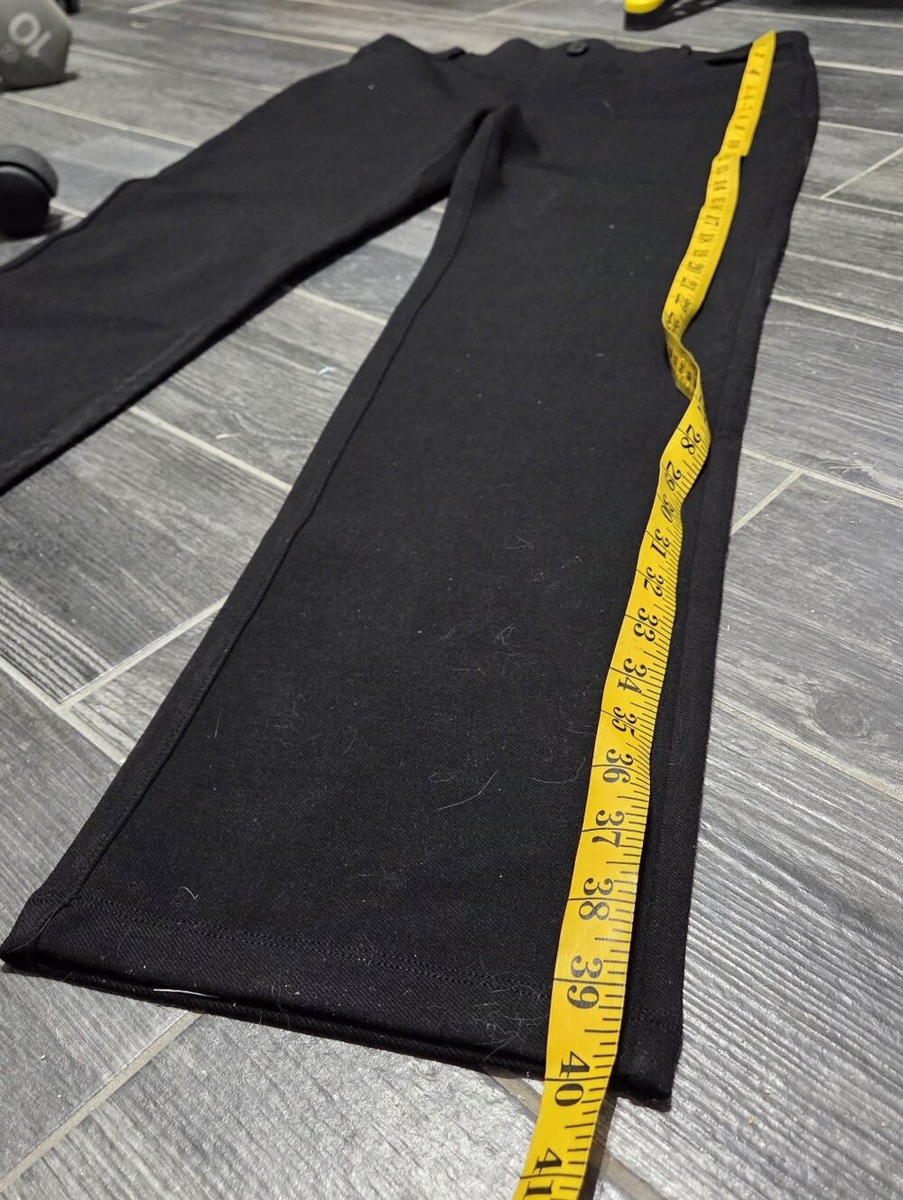 Stelle Black Straight-Leg Pants Large - Picture 7 of 9